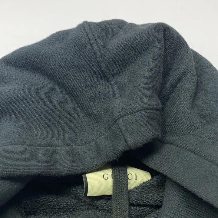 Gucci Gucci Logo Print Hoodie Black Size US M / EU 48-50 / 2 - 10 Thumbnail