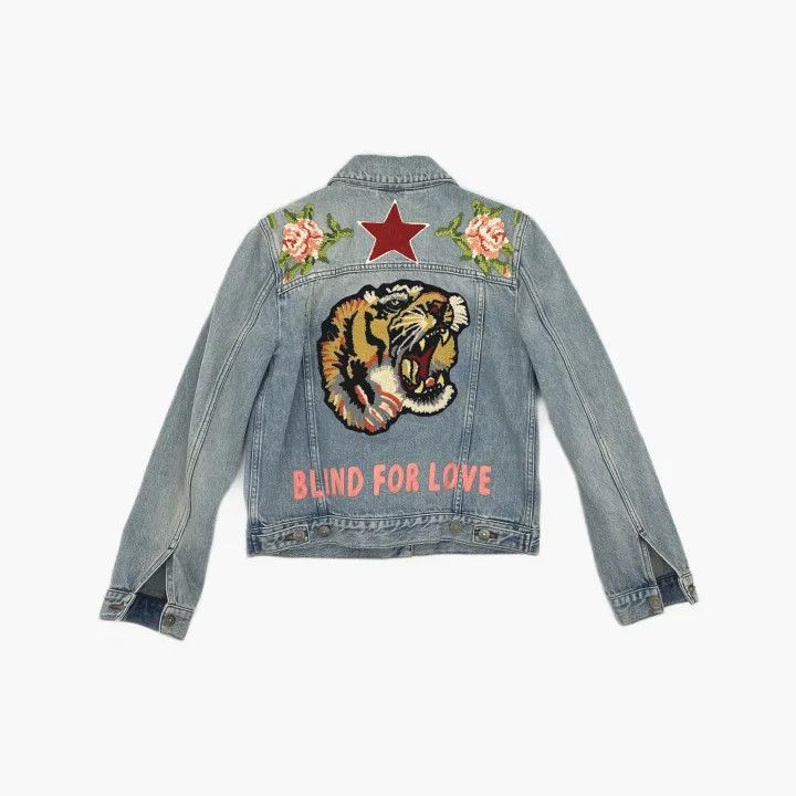 Gucci Gucci Floral Embroidered Denim Jacket Size US M / EU 48-50 / 2 - 3 Thumbnail