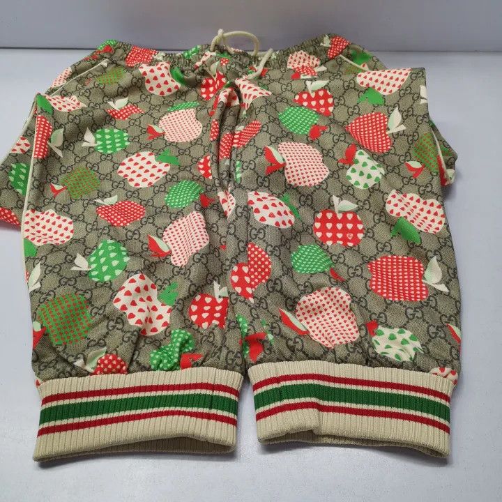 Gucci Gucci FW21 Apple Pattern Sweatpants for Men Size US 27 - 10 Thumbnail