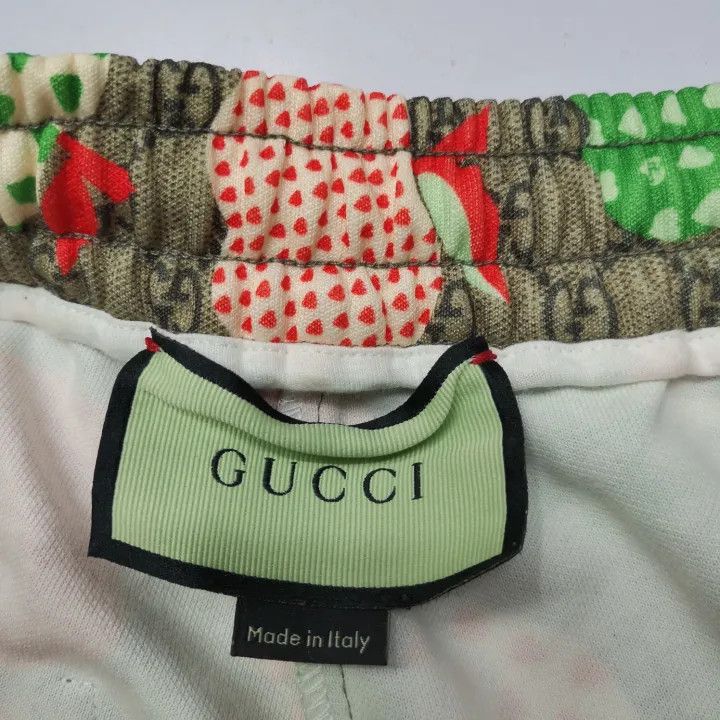 Gucci Gucci FW21 Apple Pattern Sweatpants for Men Size US 27 - 4 Thumbnail