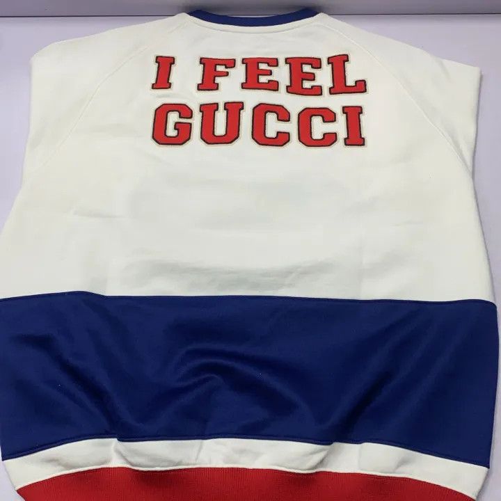 Gucci GUCCI Embroidered V-Neck Long Sleeve Sweater Size US M / EU 48-50 / 2 - 11 Thumbnail