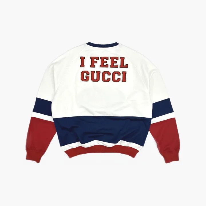 Gucci GUCCI Embroidered V-Neck Long Sleeve Sweater Size US M / EU 48-50 / 2 - 3 Thumbnail