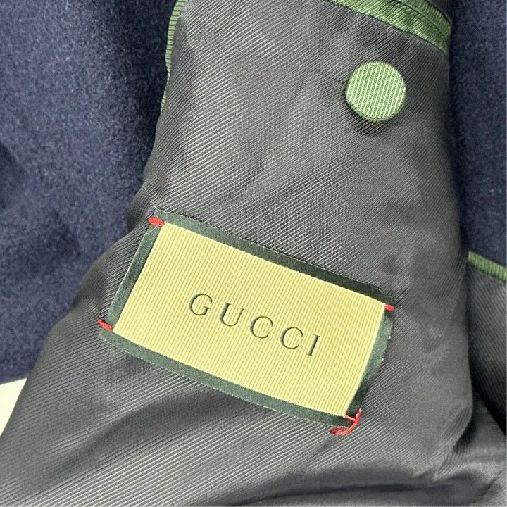 Gucci Gucci Double-Breasted Navy Coat for Men Size US L / EU 52-54 / 3 - 4 Thumbnail