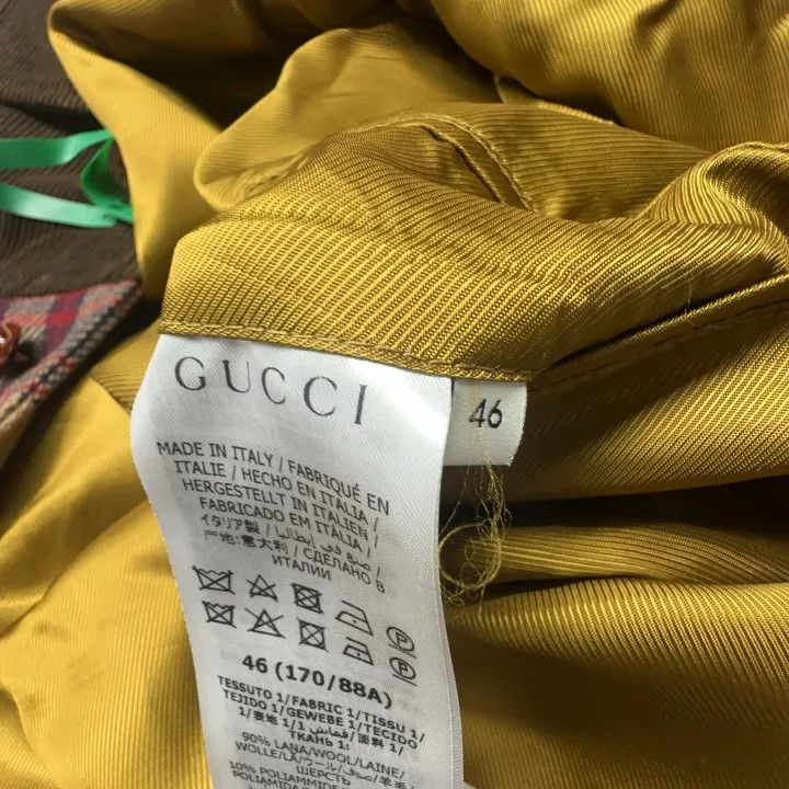 Gucci Gucci Colorful Plaid Wool and Cord Jacket Size US M / EU 48-50 / 2 - 5 Thumbnail