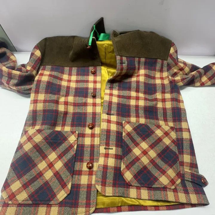 Gucci Gucci Colorful Plaid Wool and Cord Jacket Size US M / EU 48-50 / 2 - 11 Thumbnail