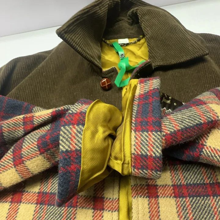 Gucci Gucci Colorful Plaid Wool and Cord Jacket Size US M / EU 48-50 / 2 - 10 Thumbnail
