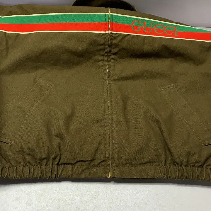 Gucci Gucci Striped Cotton Zip Jacket for Men Size US L / EU 52-54 / 3 - 9 Thumbnail