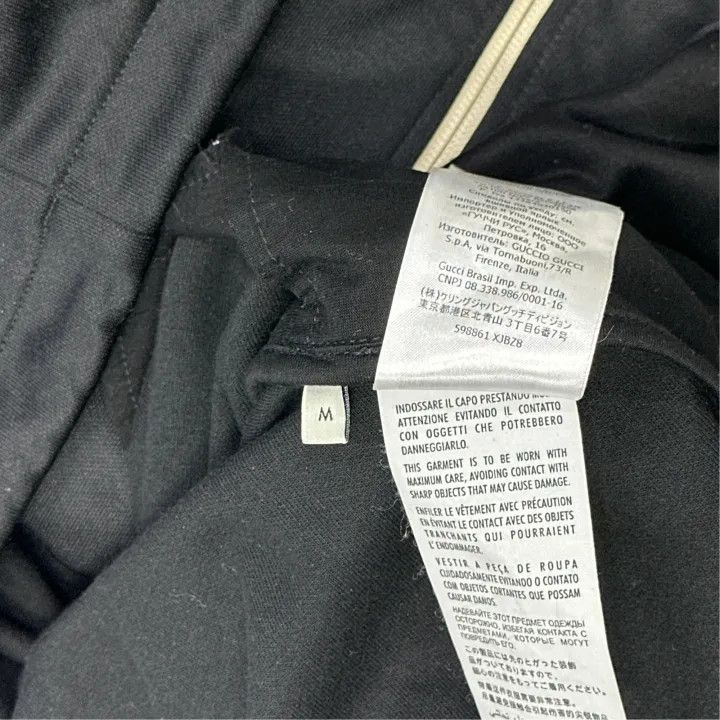 Gucci Gucci Black Logo Stripe Long Sleeve Jacket Size US M / EU 48-50 / 2 - 4 Thumbnail