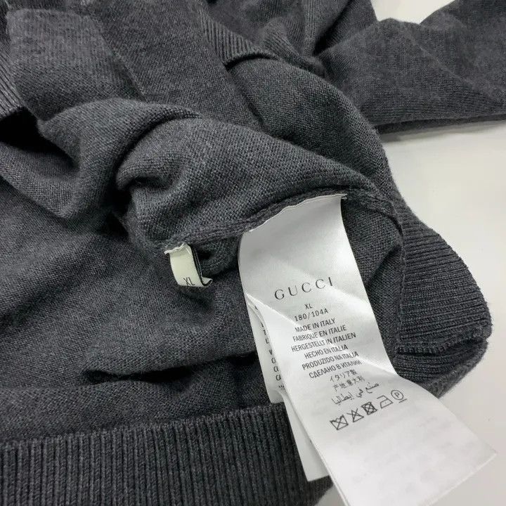Gucci Gucci Logo Wool Knit Cardigan for Men Size US XL / EU 56 / 4 - 4 Thumbnail