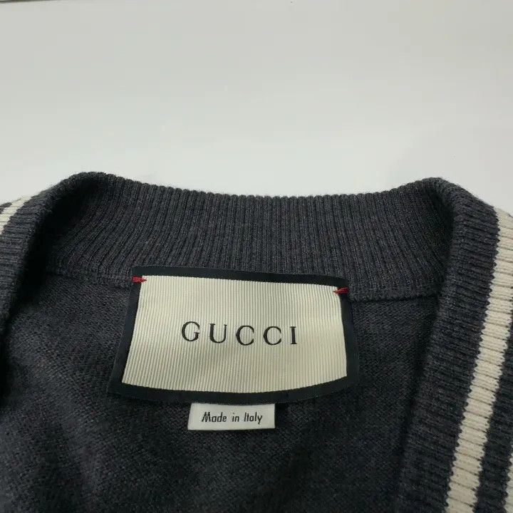Gucci Gucci Logo Wool Knit Cardigan for Men Size US XL / EU 56 / 4 - 7 Thumbnail