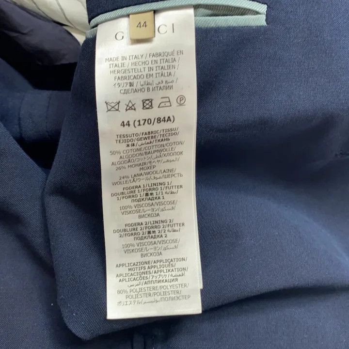 Gucci Gucci Logo Long Sleeve Blazer for Men Size US M / EU 48-50 / 2 - 2 Thumbnail