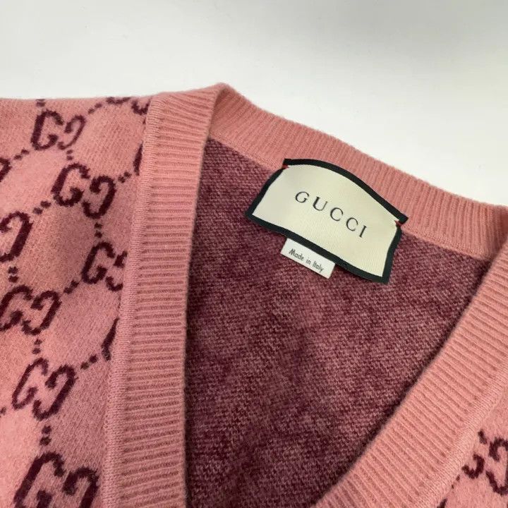 Gucci Gucci Pink Logo Knit Sweater Size US S / EU 44-46 / 1 - 6 Thumbnail
