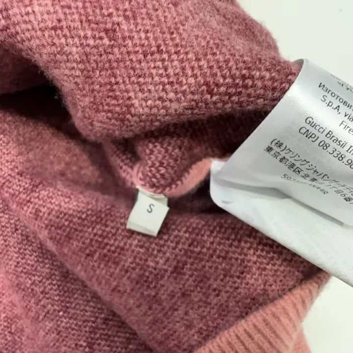 Gucci Gucci Pink Logo Knit Sweater Size US S / EU 44-46 / 1 - 5 Thumbnail