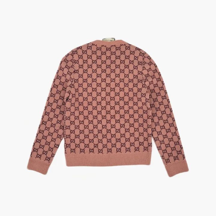 Gucci Gucci Pink Logo Knit Sweater Size US S / EU 44-46 / 1 - 3 Thumbnail