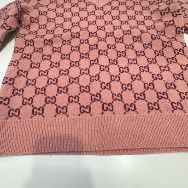 Gucci Gucci Pink Logo Knit Sweater Size US S / EU 44-46 / 1 - 9 Thumbnail