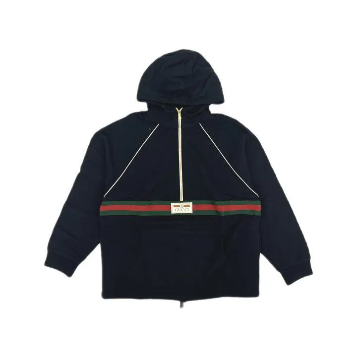 Gucci Gucci Half-Zip Knit Cotton Hoodie for Men Size US S / EU 44-46 / 1 - 2 Thumbnail