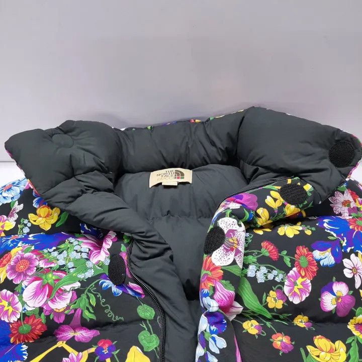 Gucci The North Face x Gucci Floral Hooded Puffer Jacket Size US XS / EU 42 / 0 - 10 Thumbnail