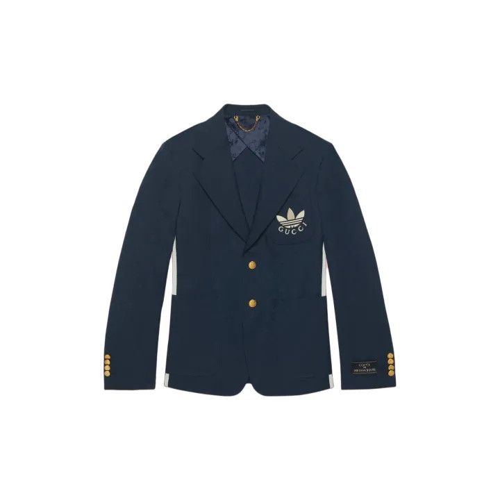 Gucci Gucci x Adidas Logo Embroidered Suit Jacket Size US M / EU 48-50 / 2 - 2 Thumbnail