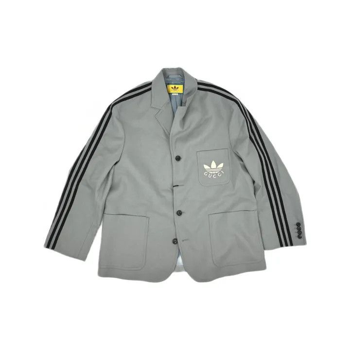 Gucci Gucci x Adidas Logo Print Long Sleeve Jacket Size US L / EU 52-54 / 3 - 2 Thumbnail