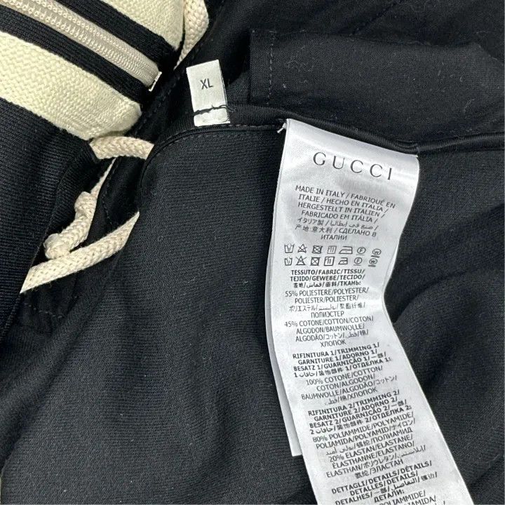 Gucci Gucci Black Logo Stripe Long Sleeve Jacket Size US XL / EU 56 / 4 - 3 Thumbnail