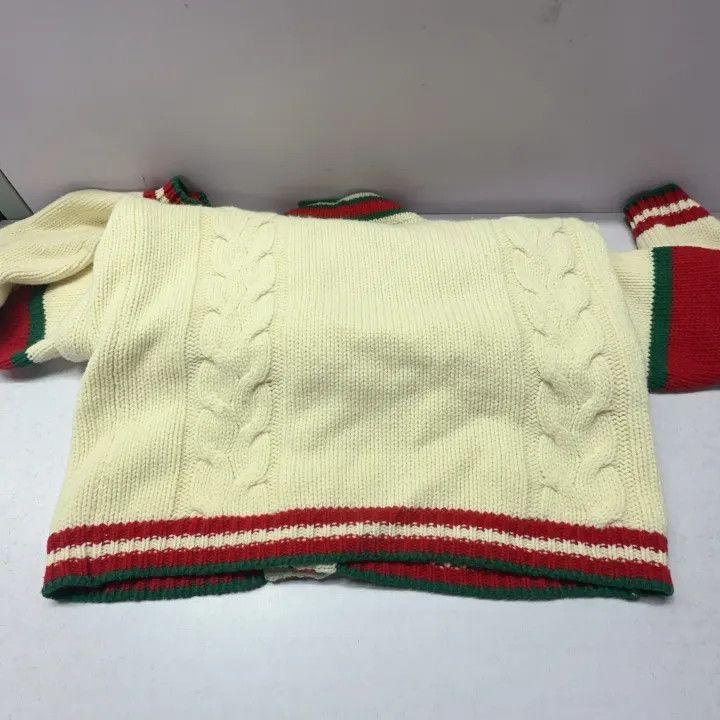 Gucci Gucci Cable Knit Cardigan with Letter Design Size US XS / EU 42 / 0 - 11 Thumbnail