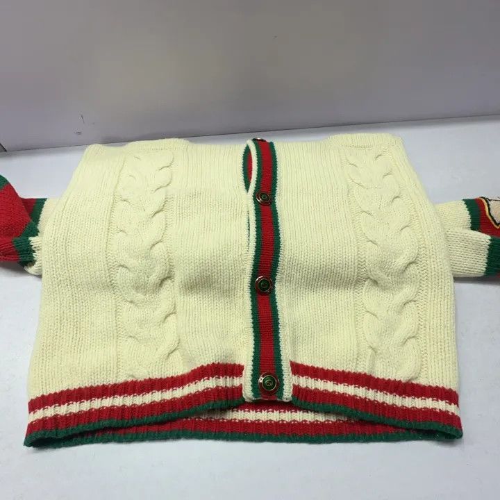 Gucci Gucci Cable Knit Cardigan with Letter Design Size US XS / EU 42 / 0 - 9 Thumbnail