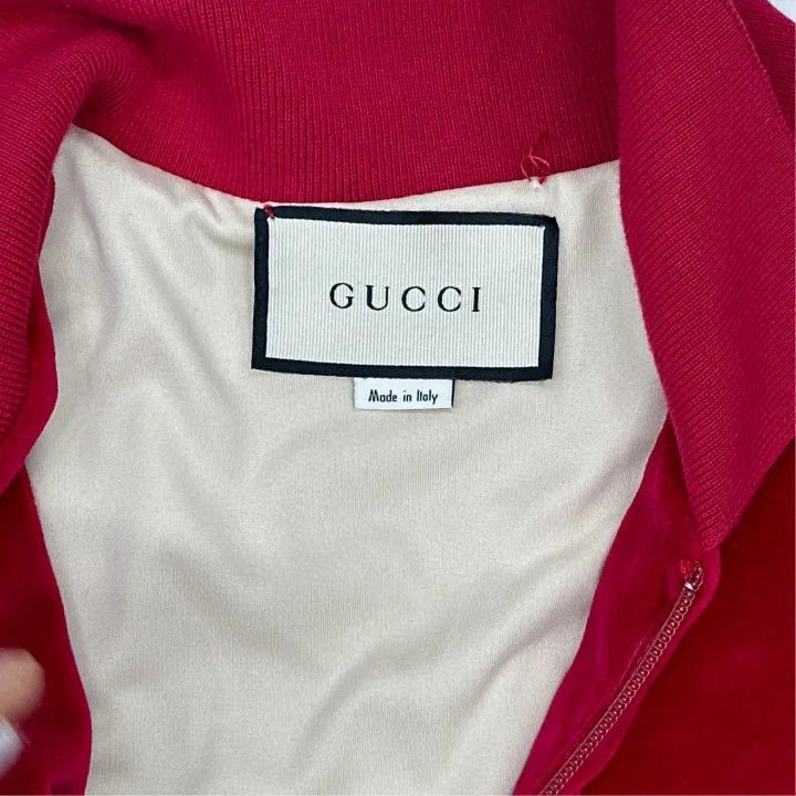 Gucci Gucci SS22 Red Logo Print Jacket Size US M / EU 48-50 / 2 - 2 Thumbnail