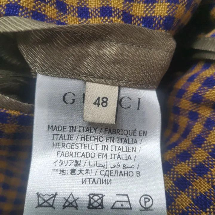 Gucci Gucci Brown Checkered Blazer for Men Size US M / EU 48-50 / 2 - 4 Thumbnail