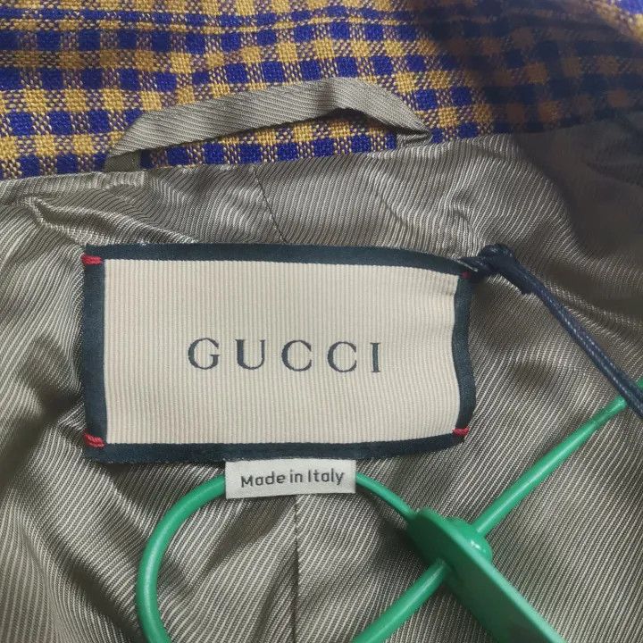 Gucci Gucci Brown Checkered Blazer for Men Size US M / EU 48-50 / 2 - 3 Thumbnail