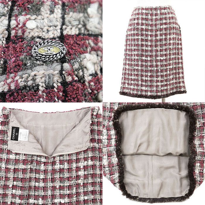Chanel Chanel Chanel Tweed Wool Blend Set Up Others Suits P26781 DUTY FREE for USA Size ONE SIZE - 9 Thumbnail