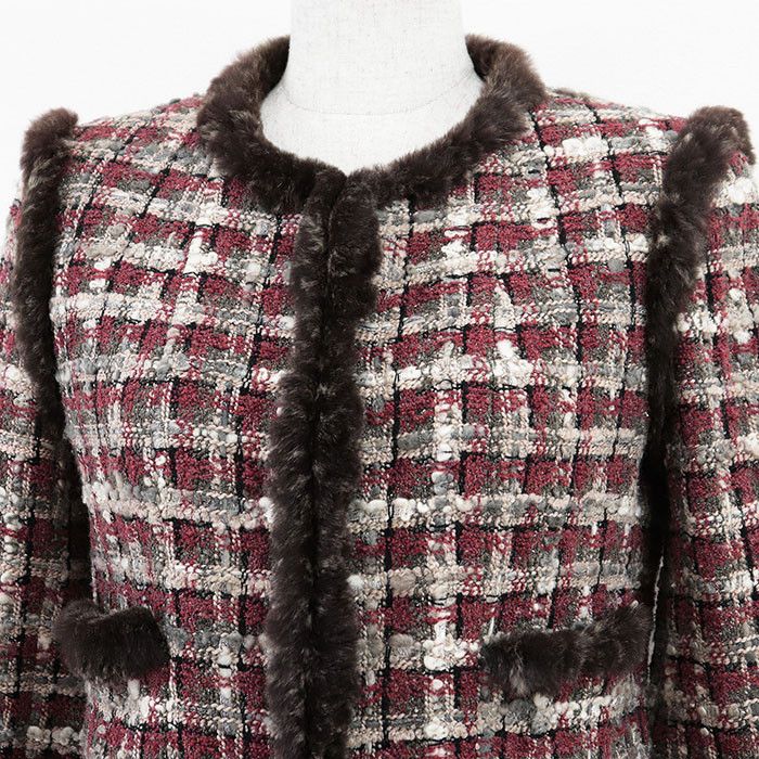 Chanel Chanel Chanel Tweed Wool Blend Set Up Others Suits P26781 DUTY FREE for USA Size ONE SIZE - 11 Thumbnail