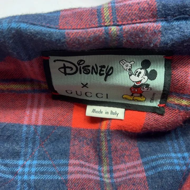 Gucci Gucci x Disney Embroidered Plaid Shirt Size US L / EU 52-54 / 3 - 4 Thumbnail