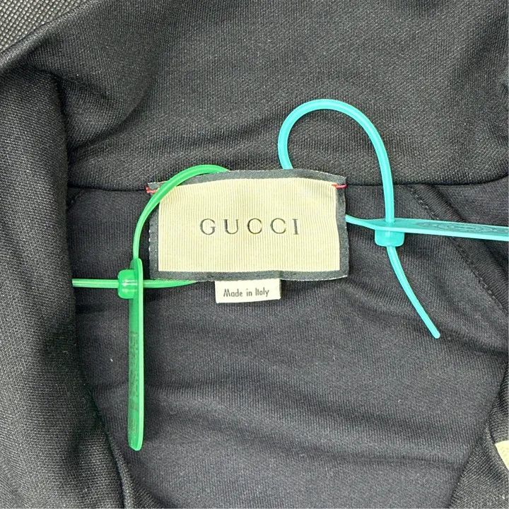 Gucci Gucci Black Logo Striped Long Sleeve Jacket Size US XXL / EU 58 / 5 - 2 Thumbnail