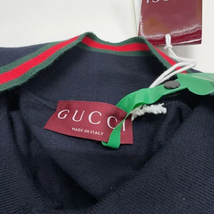 Gucci Gucci Short Sleeve Polo with Ribbed Edging Size US L / EU 52-54 / 3 - 4 Thumbnail
