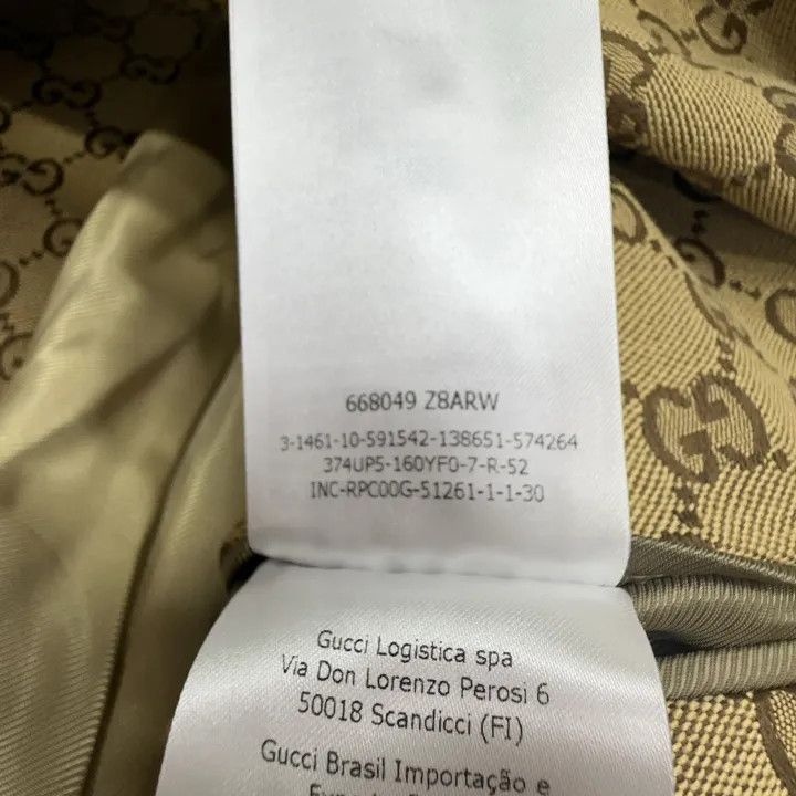 Gucci Gucci Logo Print Canvas Suit Jacket for Men Size US L / EU 52-54 / 3 - 4 Thumbnail