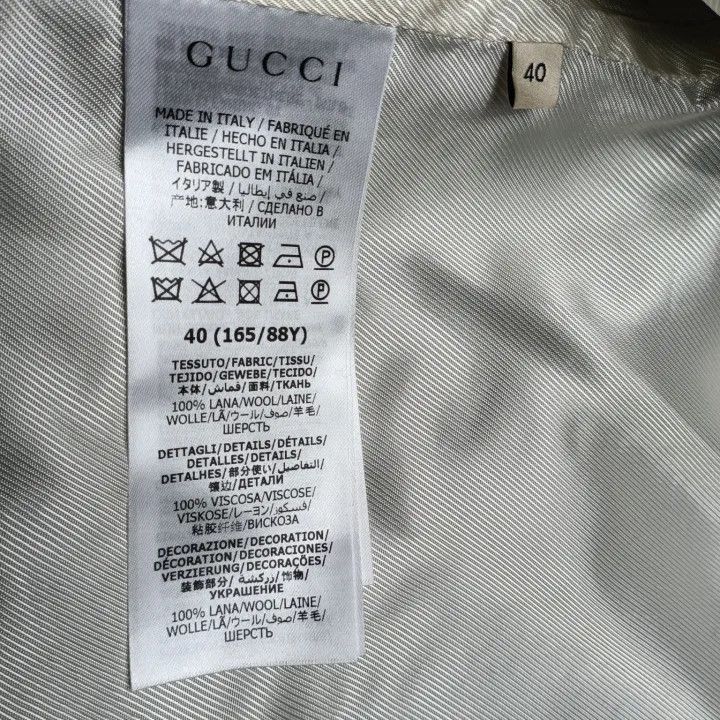 Gucci Gucci Stylish Double Breasted Long Sleeve Coat Size US M / EU 48-50 / 2 - 5 Thumbnail