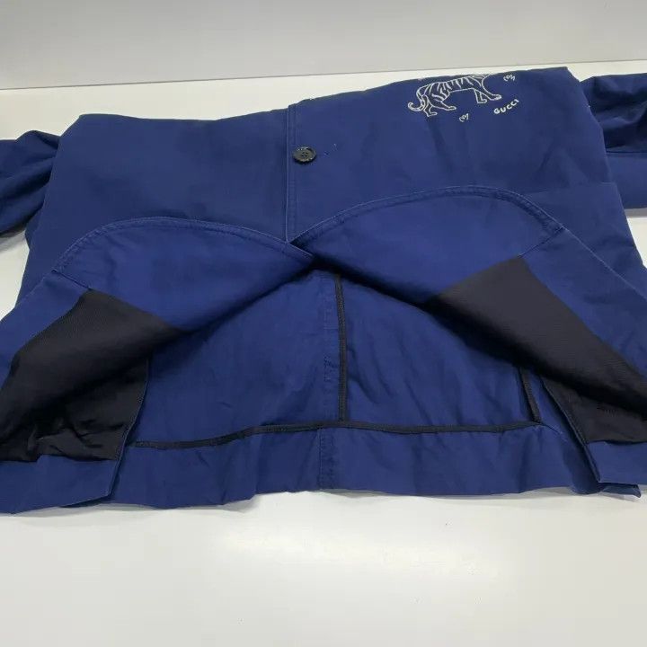 Gucci Gucci Blue Tiger Embroidered Suit Jacket Size US M / EU 48-50 / 2 - 11 Thumbnail