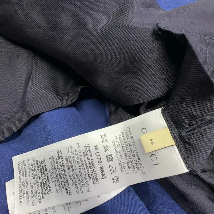 Gucci Gucci Blue Tiger Embroidered Suit Jacket Size US M / EU 48-50 / 2 - 5 Thumbnail