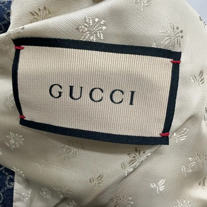 Gucci Gucci Denim Logo Printed Pilot Jacket Size US L / EU 52-54 / 3 - 2 Thumbnail