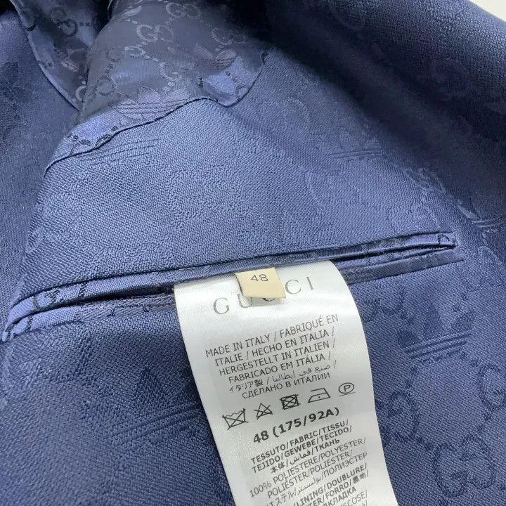 Gucci Gucci x Adidas Blue Double-Breasted Jacket Size US L / EU 52-54 / 3 - 7 Thumbnail