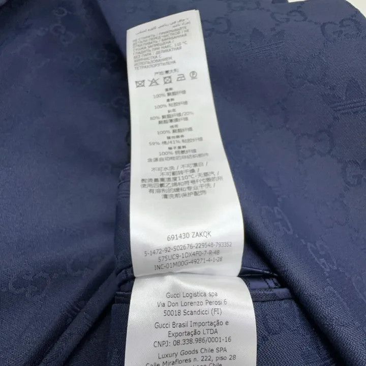 Gucci Gucci x Adidas Blue Double-Breasted Jacket Size US L / EU 52-54 / 3 - 4 Thumbnail