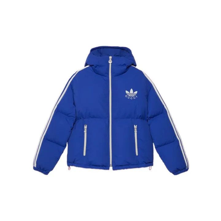 Gucci Gucci x Adidas Hooded Striped Logo Jacket Size US M / EU 48-50 / 2 - 2 Thumbnail