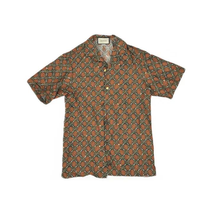 Gucci Gucci Floral Printed Silk Shirt for Men Size US M / EU 48-50 / 2 - 2 Thumbnail
