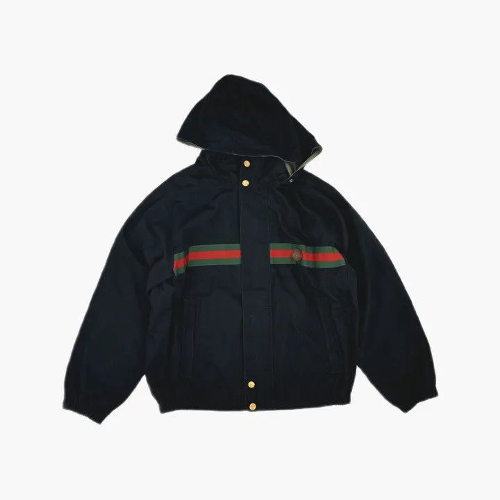 Gucci Gucci Logo Embroidered Nylon Cotton Jacket Size US M / EU 48-50 / 2 - 4 Thumbnail