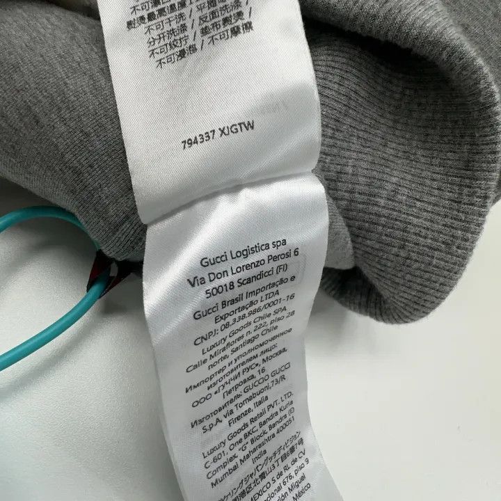 Gucci Gucci 2024 Fall Winter Gray Hoodie Size US L / EU 52-54 / 3 - 3 Thumbnail