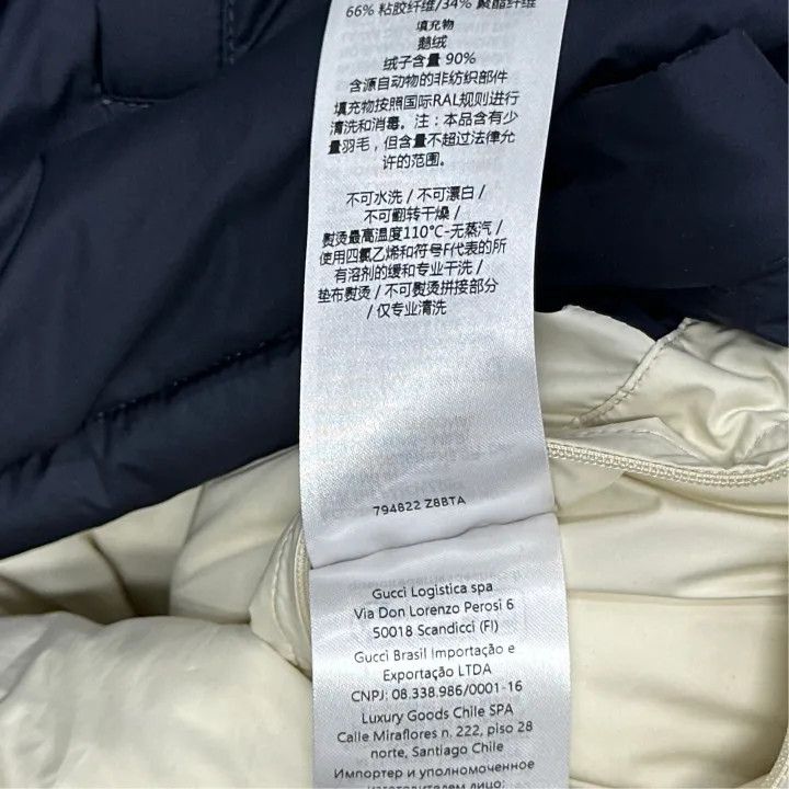 Gucci Gucci Navy Puffer Jacket with Detachable Hood Size US M / EU 48-50 / 2 - 5 Thumbnail