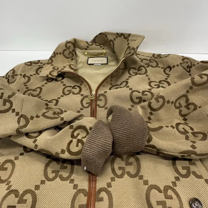 Gucci Gucci Aria Logo Print Long Sleeve Jacket Size US L / EU 52-54 / 3 - 7 Thumbnail