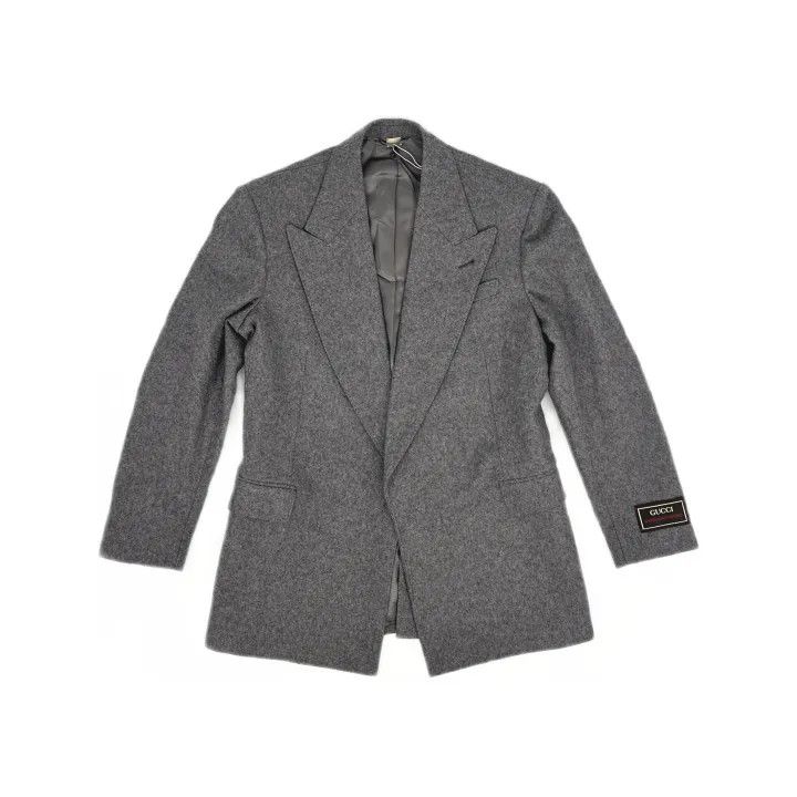 Gucci Gray Logo Casual Blazer for Men