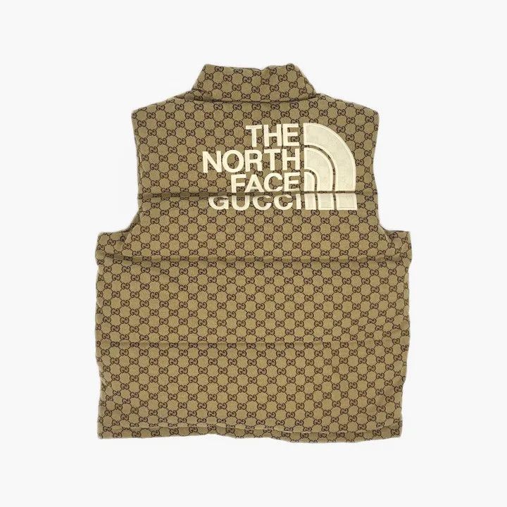 Gucci Gucci North Face Logo Print Down Vest Size US XL / EU 56 / 4 - 3 Thumbnail