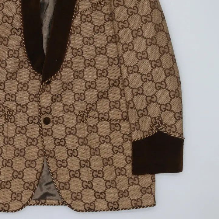 Gucci Gucci Brown GG Canvas Oversized Jacket Size US XXL / EU 58 / 5 - 5 Thumbnail